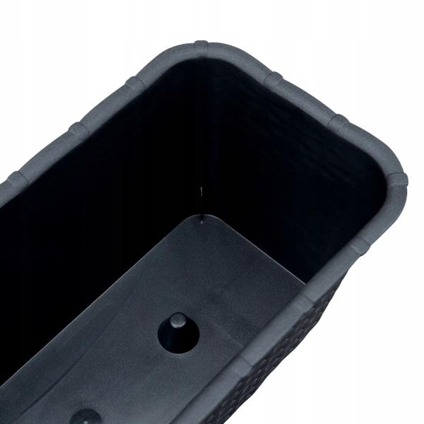 Anthrazit Rattan Balkonkasten 40 cm