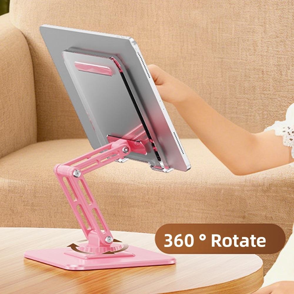 Aryclic Panel Foldable Tablet Stand Transparent Adjustable Tablet Foldable Holder Multi Angle Metal Frame Tablet Phone Bracket