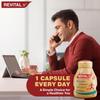 REVITAL H Multivitamin For Men 60 Capsules Pack Of 2 With Ginseng Zinc Vitamins Minerals Energy Stamina