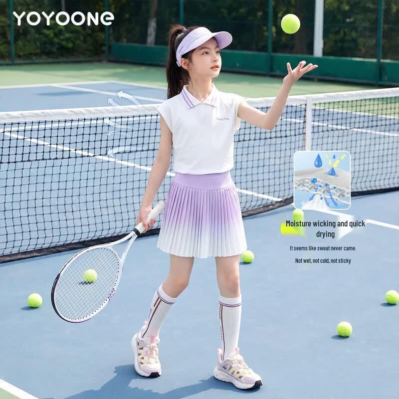 Moonkids Girls' Quick-Dry Summer Sports Skirt Set