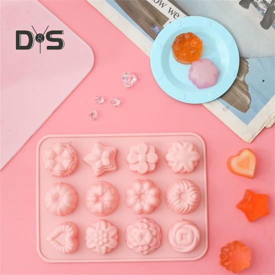 Moule Silicone Resine Epoxy Lot De 3 Moules à Chocolat En Silicone Réutilisables – Formes Dinosaure, Cœur, Ours – Mini Taille Avec Compte- gouttes