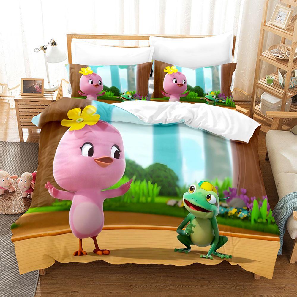 Duvet Cover The Little Pheasants 3D Exquisite Cartoon Digital Print Bedding Set Comforter Bed Youth Home Decor Kids Boys Gift