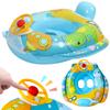 Children Inflatable Swimming Ring with Seat Baby Swimming Float Swimming Pool Toys Swim Tubes Rings for Kids Outdoor Pool Toys