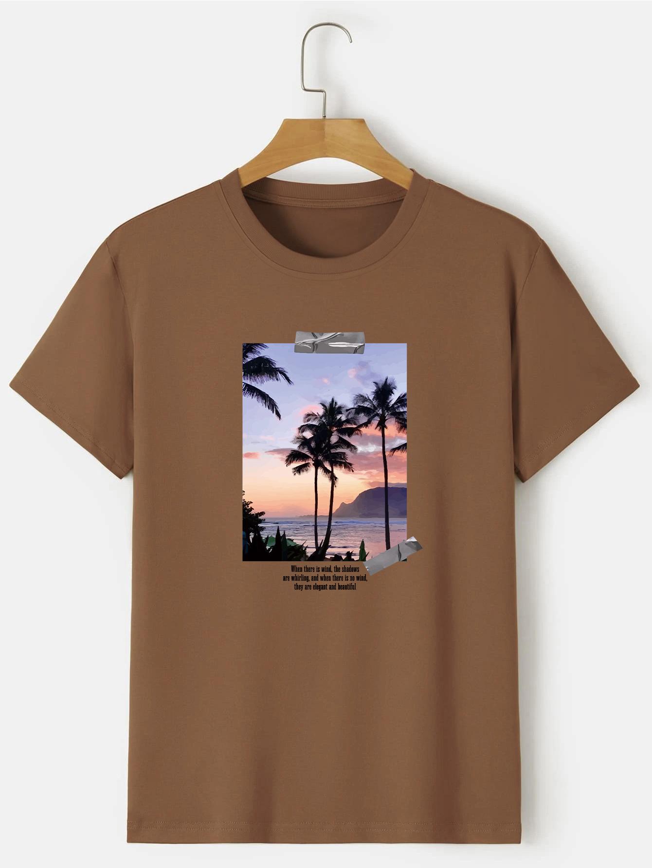 

Мужская удобная футболка с морским принтом, футболка с рисунком, мужская летняя верхняя одежда, мужская одежда, мужские топы 6XL