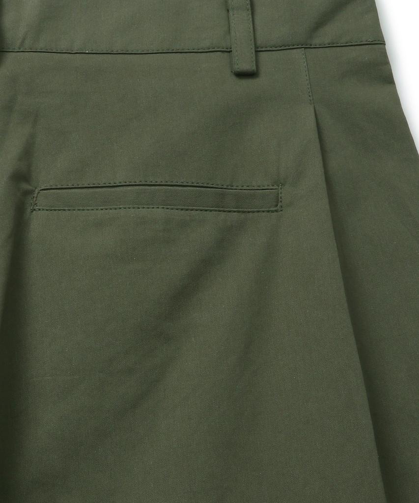 CONNECT KINLOCH Deep One-Tuck Cotton Pants (Khaki)