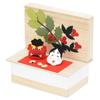 Hasegawa Buddhist Altar Seasonal Chirimen Seasonal Decoration Setsubun Chirimen Fabric Decoration Shop Decorations, Fabric, Box, (Bean-Throwing