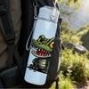 1PC Green Crocodile Wild Animal Pattern 750ml Color Plastic Sports Water Bottle Leakproof Flip Straw Lid Suitable for Sports Office Home Use