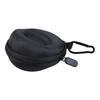 Portable EVA Watch Box with Zipper and Carabiner Black Single Watch for Case for Outdoor Activities Sports Skiing Climbi