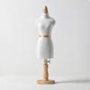 Mannequin Formă Rochie Mini Trunchi Acoperit cu Textile pe Bază de Lemn Căptușit Reglabil