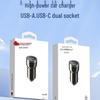 Kuaike H30 Legeringsbiloplader, A+C Porte, Hurtig PD & Android Flash Charge Kompatibel