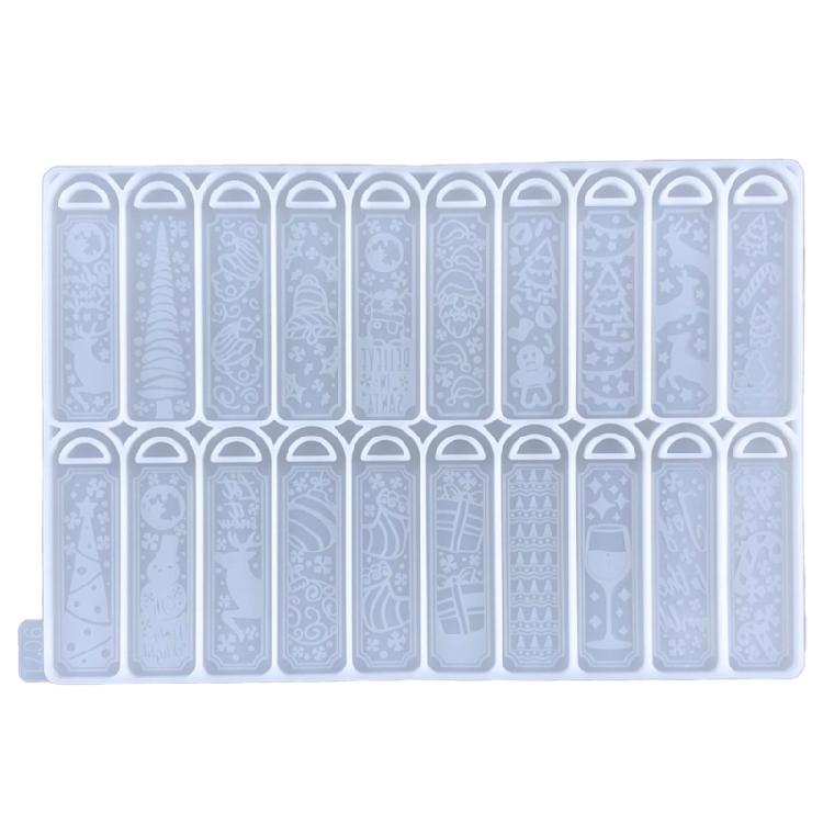 

Christmas Bookmarks Collection Keychain Mould Epoxy Silicone Pendant Mould 1 чистый