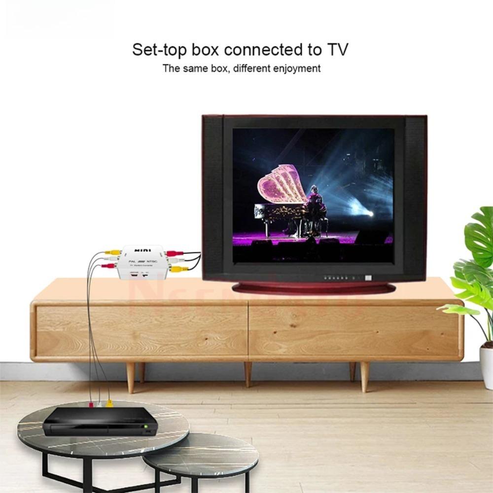 PAL NTSC SECAM zu NTSC PAL Umschalter Konverter Adapter Bidirektional 3 RCA TV Videosystem Composite Konverter für PS2 PS3 Xbox