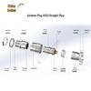 XS12 23456-Pin Male Aviation Connector with Quick Mating Socket