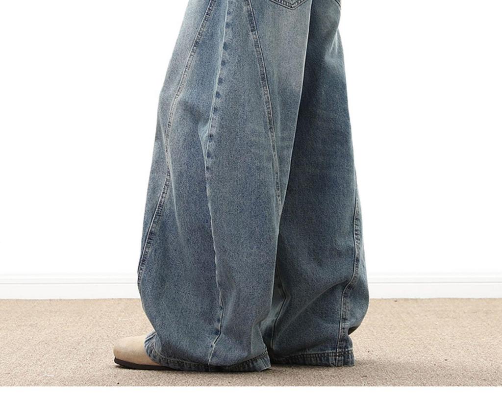 CleanFit Silhouette Scimitar Jeans: Retro, Loose & Slimming Unisex Design