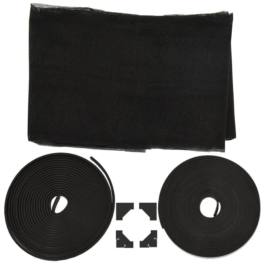 Magnetic Insect Screen for Windows Anthracite 130 X 150 Cm