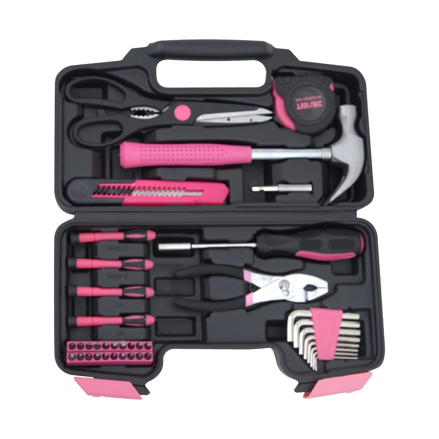 

Hantinstom Home Tool Set Hand Tools for Furniture Home and Includes a convenient storage Suitable for beginners and those who want to repair their рожевий