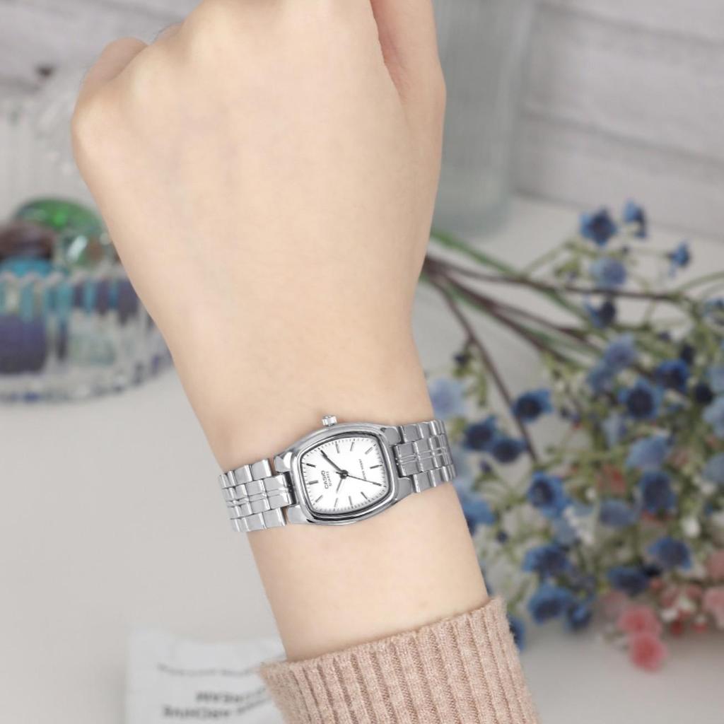 Casio Mineral Glass Square Round Classic Formal Womens Watch 5 Colors