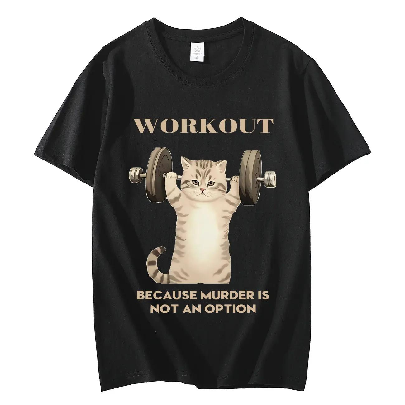 Fun Sports Cat Funny Graphic TShirt Unisex HighQuality Trendy Summer Casual Oversized 100 Cotton Short Sleeve Tshirts S