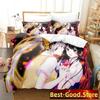 New Virtual Youtuber Tsukino Mito Bedding Set Cartoon Anime Three-piece Set Adult Kid Bedroom Duvet Cover Sets 3D Kawaii Girls