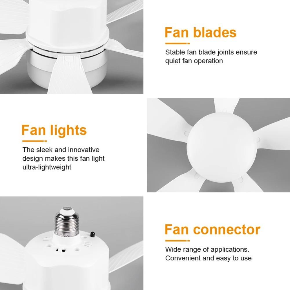 With Remote Control Ceiling Fan Light with Lights Ceiling Lamp for Dining Room