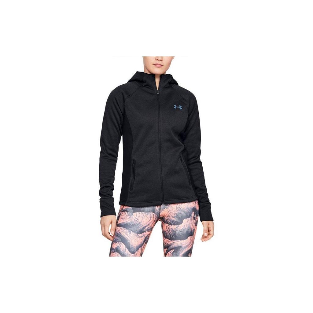 Under Armour Swacket Training Sports Hoodie Jacket Women Tops Black 1344445-001