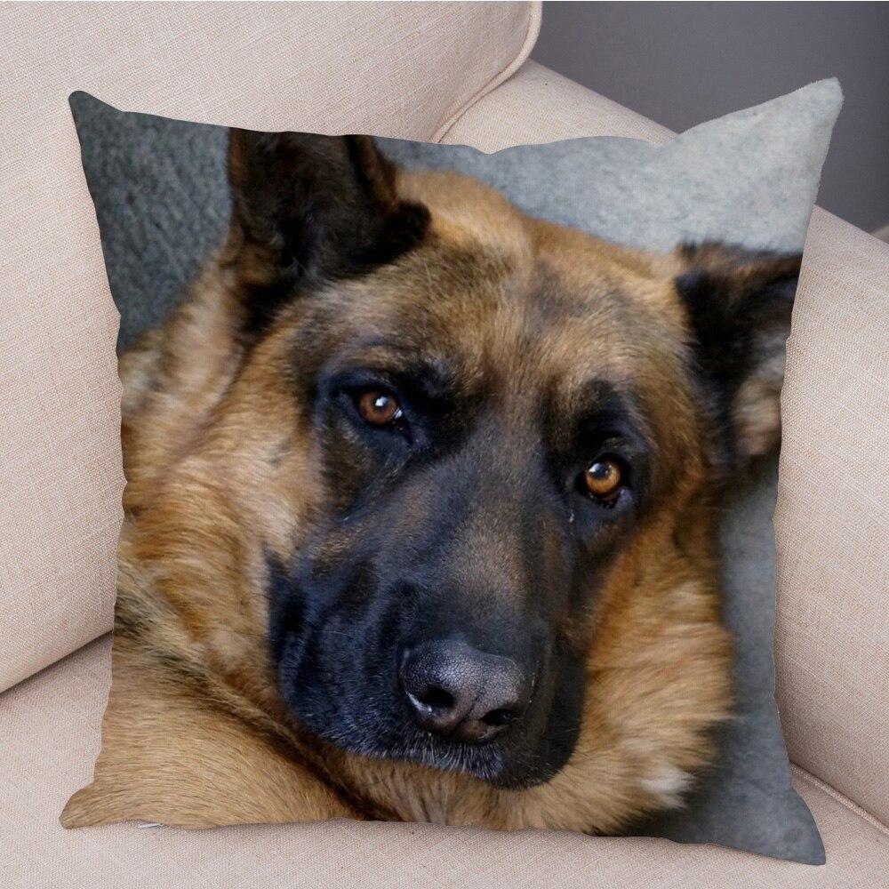 Cheap Pet Animal German Shepherd Dog Pillow Case Covers Cushion Cover