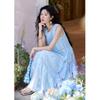 Mishow Embroidered Sleeveless High-Waist Maxi Dress