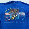 Vtg 90s NEW ORLEANDS BIRTHPLACE OF JAZZ T-Shirt XS Louisiana Music Mardi Gras