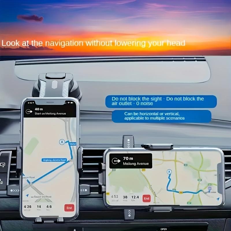 SEAMETAL Car Phone Bracket Dashboard Auto Cellphone Holder Universal Desk Windshield Hanging Phone Holder 360 Degree Rotation