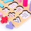 3-in-1 Wooden Number Shape Matching Puzzle for Early Education