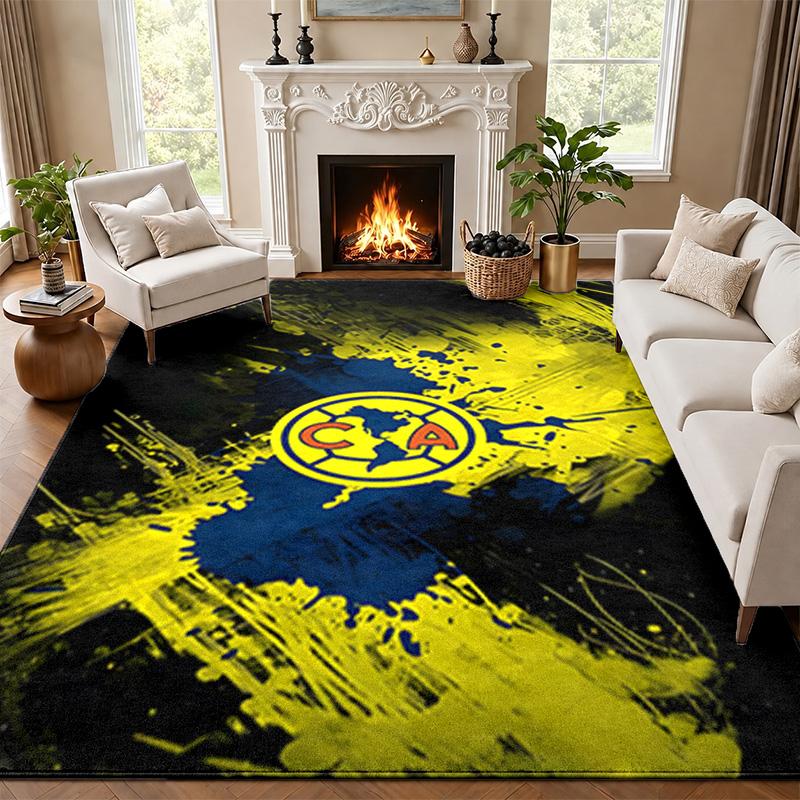 Club America Carpet Door Mat for Living Room or Bedroom Protective Mat Under Chair Office Decoration Christmas Gift Birthday Present