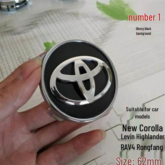 Fits Toyota models like Camry, Corolla, Reiz, Vios, and Levin. Includes logo and wheel covers.