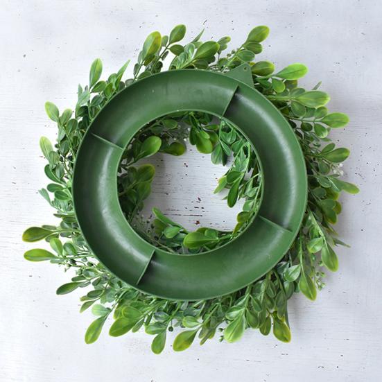 30cm Artificial Green Leaves Wreath Berry Garland Front Door Window Wall Decor