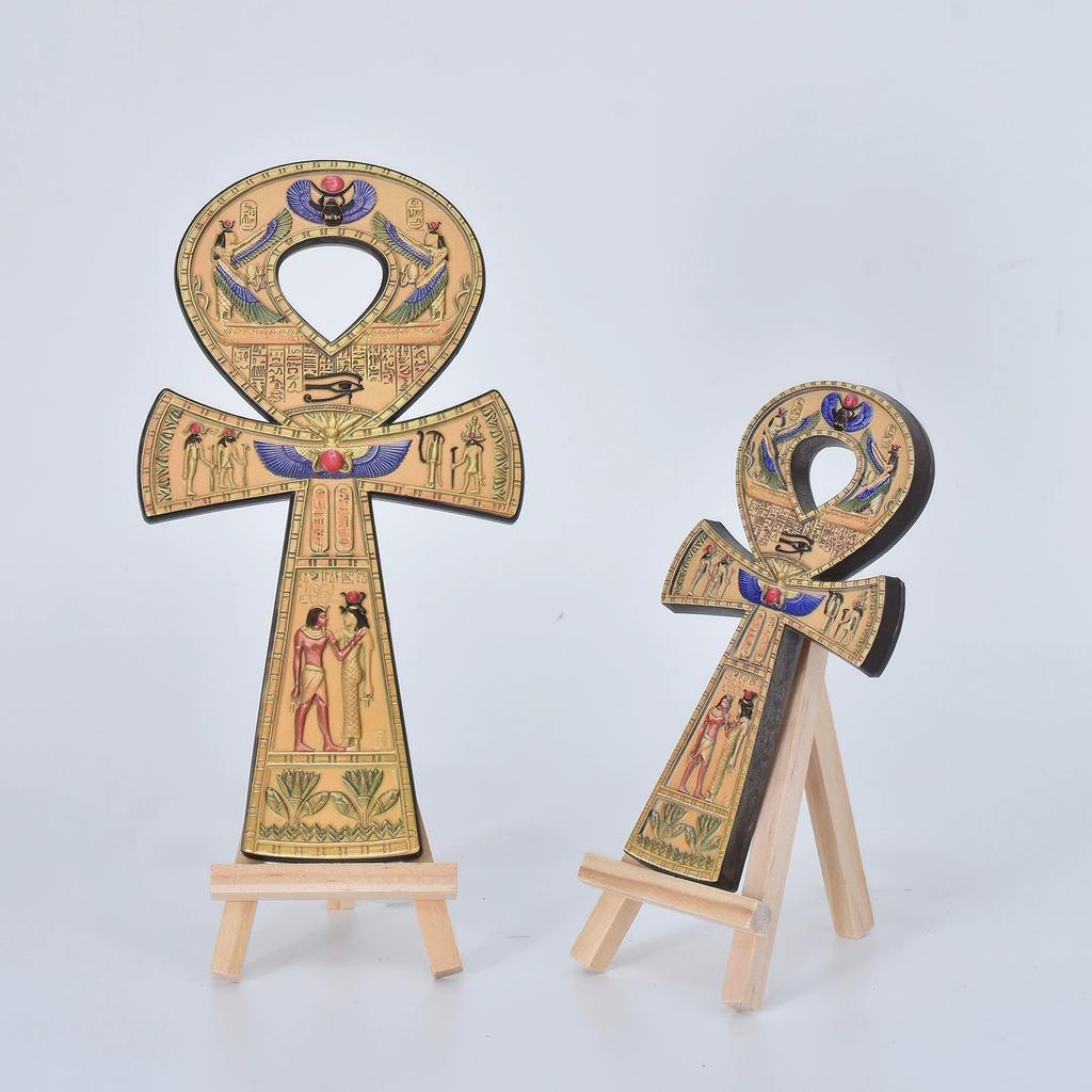 Ancient Egypt Ankh Ansata Cross Life Symbol Cross Resin Ornament Hieroglyphic Writing Female Power Pharaoh The Eye Of Horus