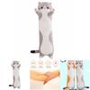 Adorable Long Cat Plush Toy Soft Stuffed Kitten Pillow Perfect For Kids Sleeping Comfort