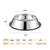 Non-Slip Stainless Steel Pet Food Bowl for Cats & Small Dogs - Thick, Drop-Resistant Design