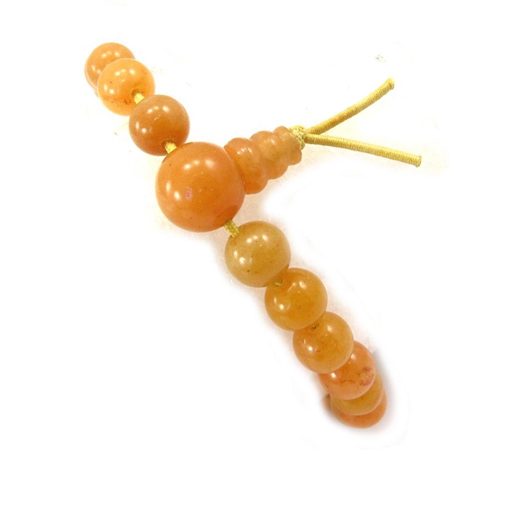 Les Trésors De Lily [K3062] - Orange 'Minéralia' Designer Bracelet