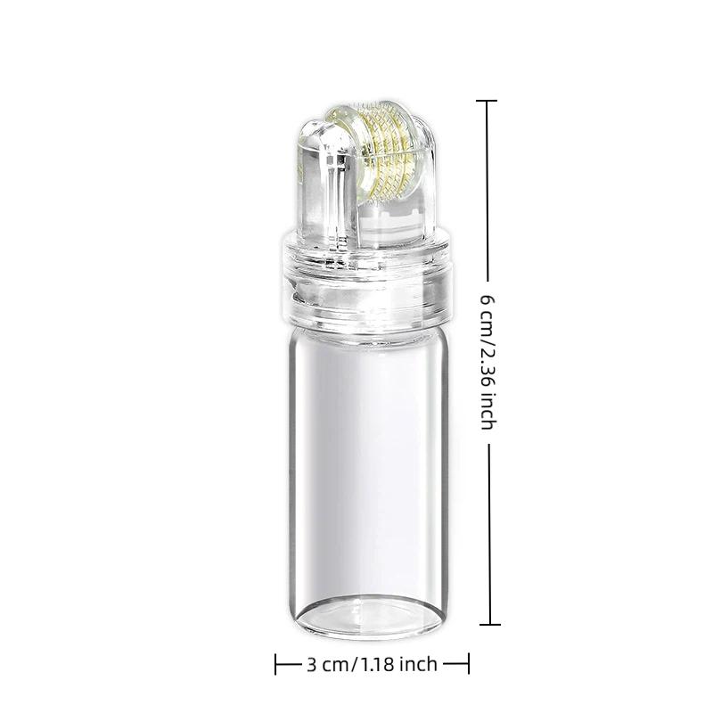 128 Pins Microneedle Derma Roller Skin Care Device Dema Roller Seal 0.25Mm Brow Hair Scalp Serum Applicator