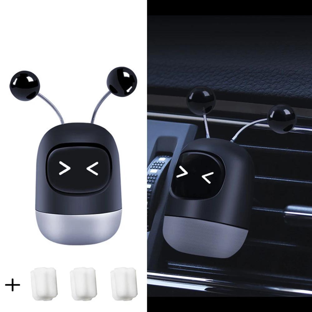 Car Air Freshener Auto Creative Mini Robot Air Vent Clip Parfum Flavoring Ventilation Outlet Aromatherapy Automotive Interior