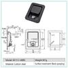 Heavy Duty Carbon Steel Vehicle Toolbox Paddle Lock with Key High Safety Van Truck Security System