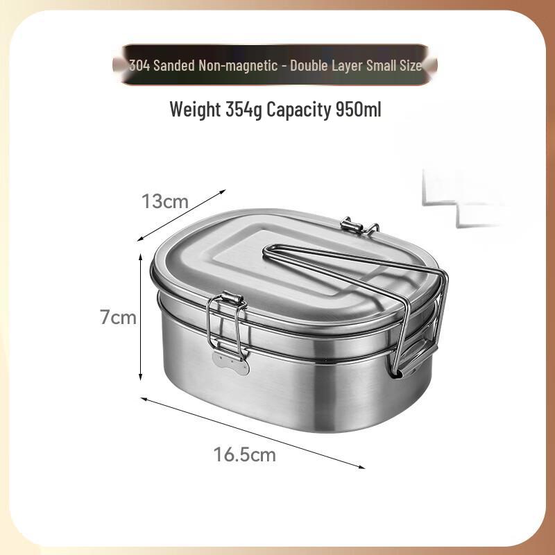 Sweet Yaning 304 Stainless Steel Double-Layer Lunch Box