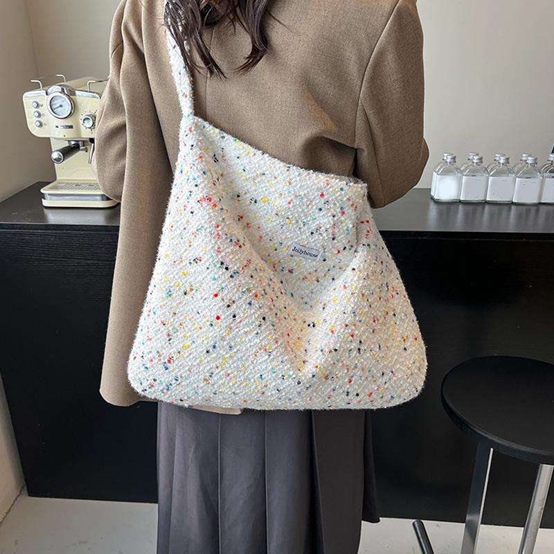 New Fashion Flower Women's Bag Casual Large Capacity Shoulder Crossbody Bag Fresh Tote Travel Bag