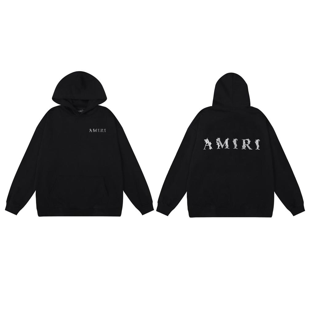Men's Hooded Sweatshirt - American Trend, Letter Print, Cotton Terry Cloth