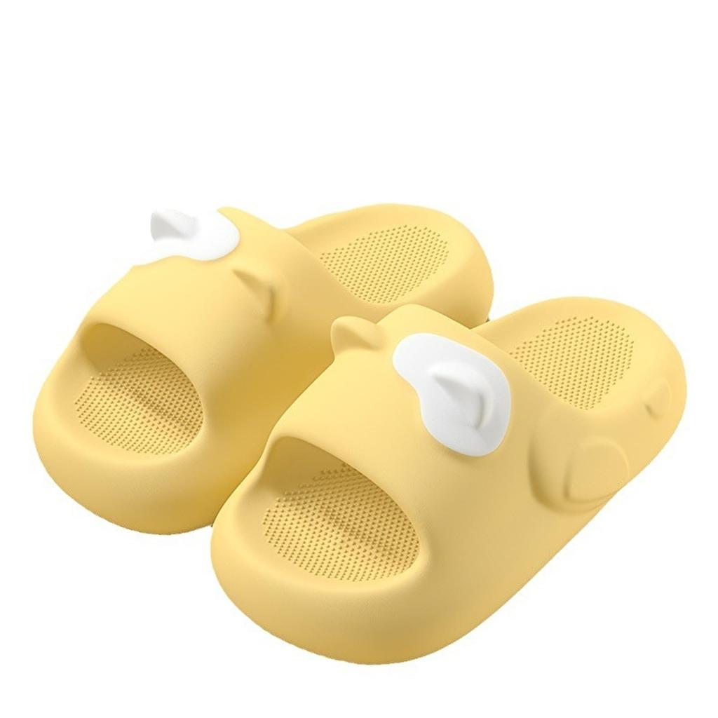 Pupule holomua Platform Cat Room Shoes for Indoor and Toilet Japanese Shoe Women's Sandals/Slippers, Cats, Use, Balcony, (Yellow, Sizes, Adult,