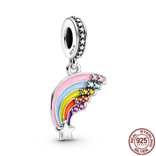 Plata Charms Of Ley 925 Silver Starry Sky Series Charm Safety Chain Fit Fashion 925 Original Bracelets Pulseira Diy  New