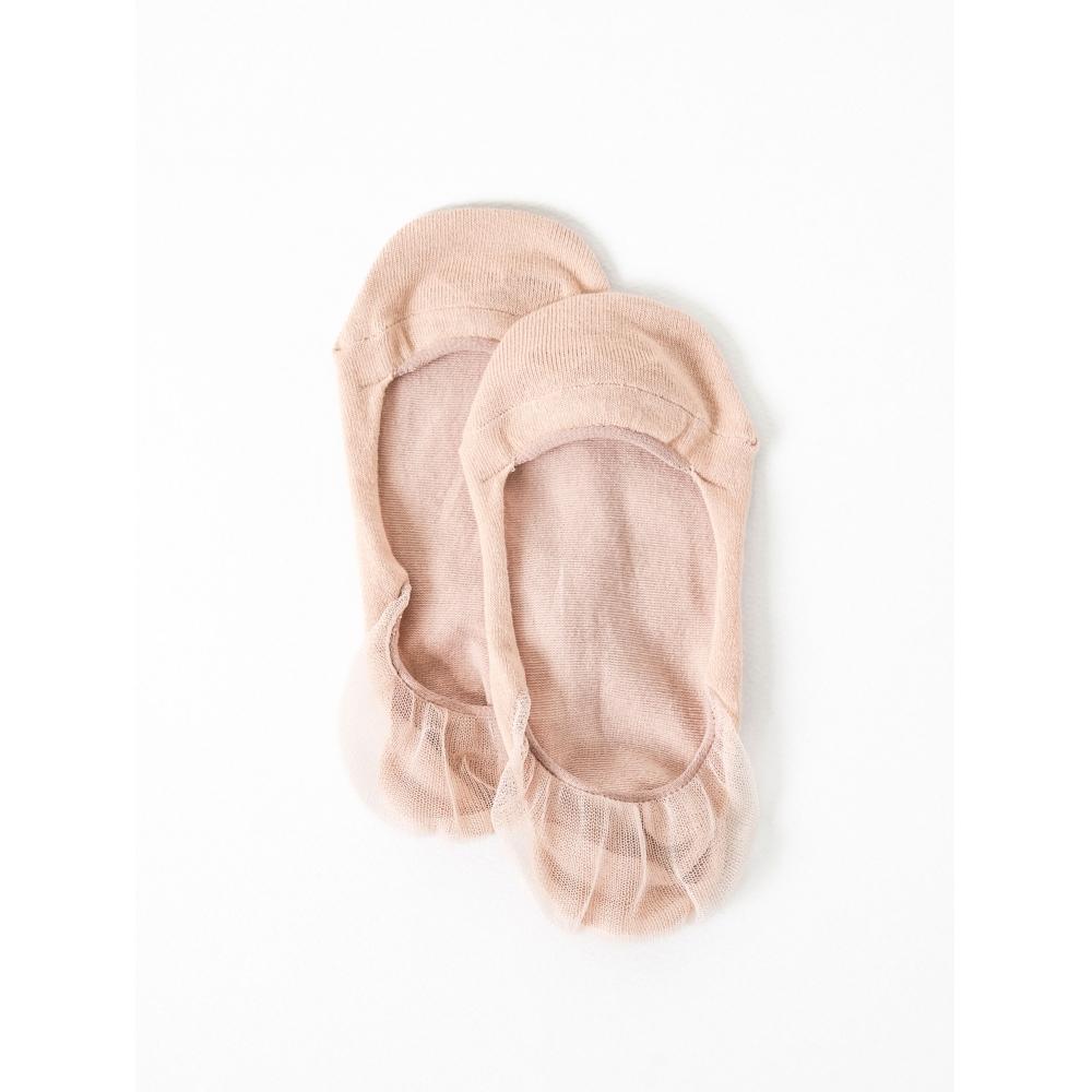 Daiso Meia Falsa Transparente Feminina Cor da Pele