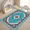 Chinese Traditional Pattern Rug Double Happiness Cloud Motif Ethnic Retro Anti-Slip Carpet for Living Room Bedroom