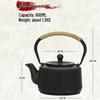 Small Cast Iron Kettle Teapot for Stove-Top Use