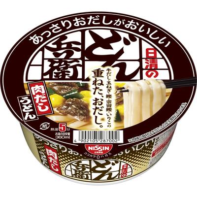 Nissin Donbei Vlees Dashi Udon een licht gekruide beker 74g x 12 Noedels, heerlijk, noedel, pakjes.