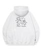 Duckstep Embroidered Hoodie Melange White
